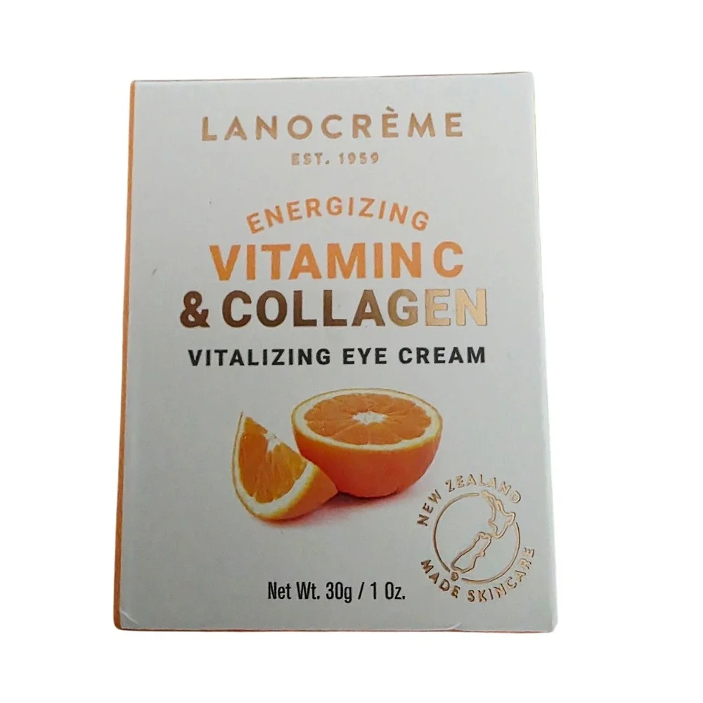 LANOCRÈME Vitamin C‎ & Collagen Vitalizing Eye Cream New Zealand Made 1 oz NIB
